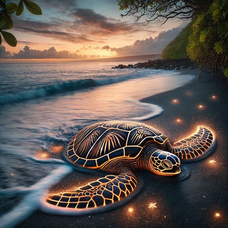 The Amazing Legend of Kauila: The Hawaiian Turtle Goddess of Punaluʻu