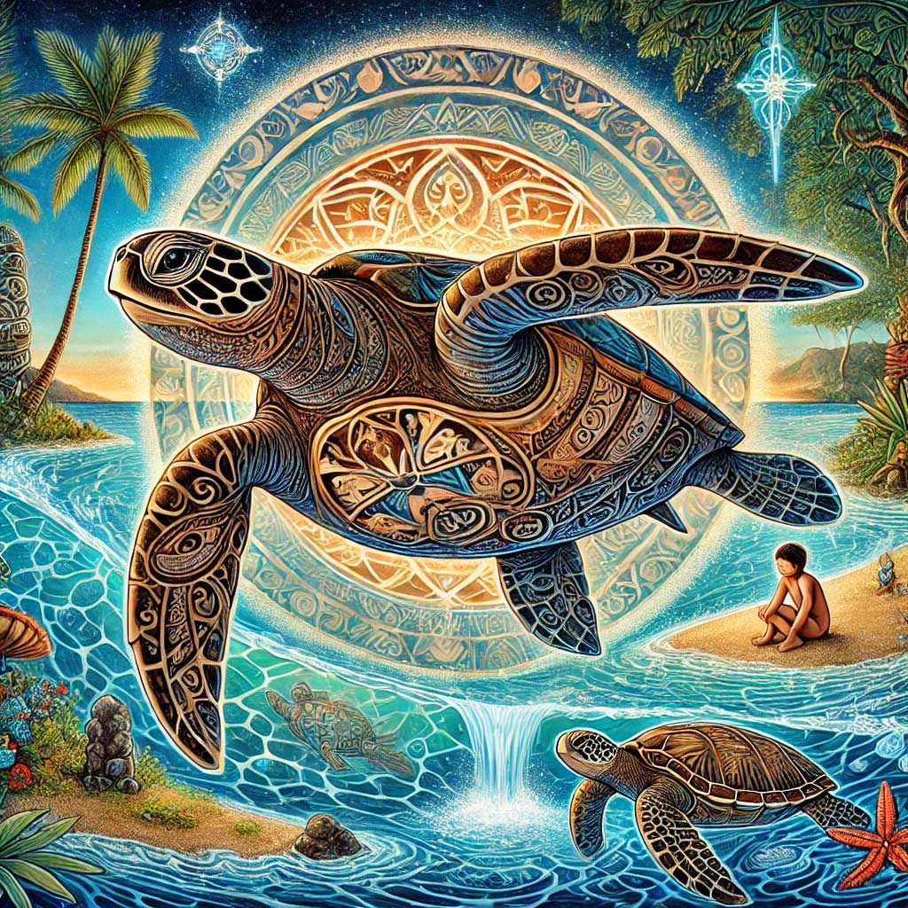 What is the myth of Hawaiian honu (Sea Turtle)?