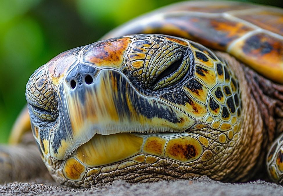 Where do Sea Turtles (honu) sleep?