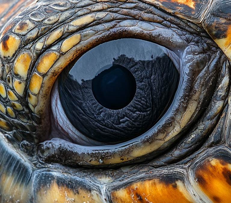 How far can sea turtles see?