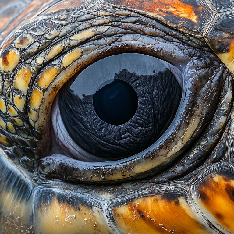 How far can sea turtles see?