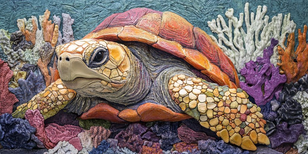 Artistic Interpretation of Russian Tortoise.