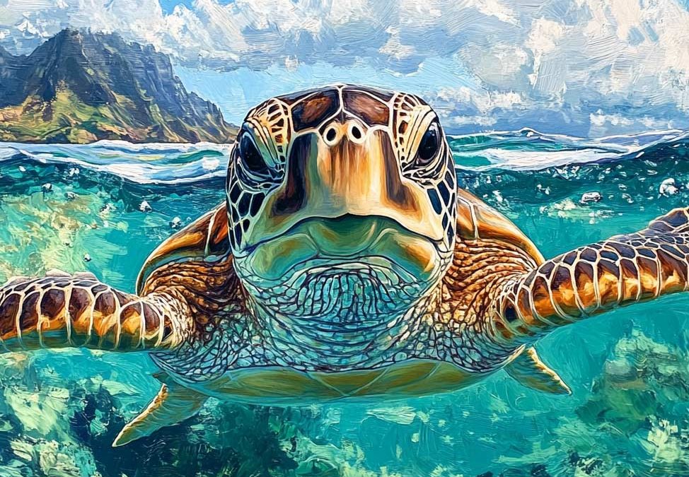 Why do turtles come to Turtle Canyon Waikiki?