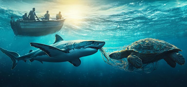 Shark Acts with Compassion, Saves Struggling Sea Turtle