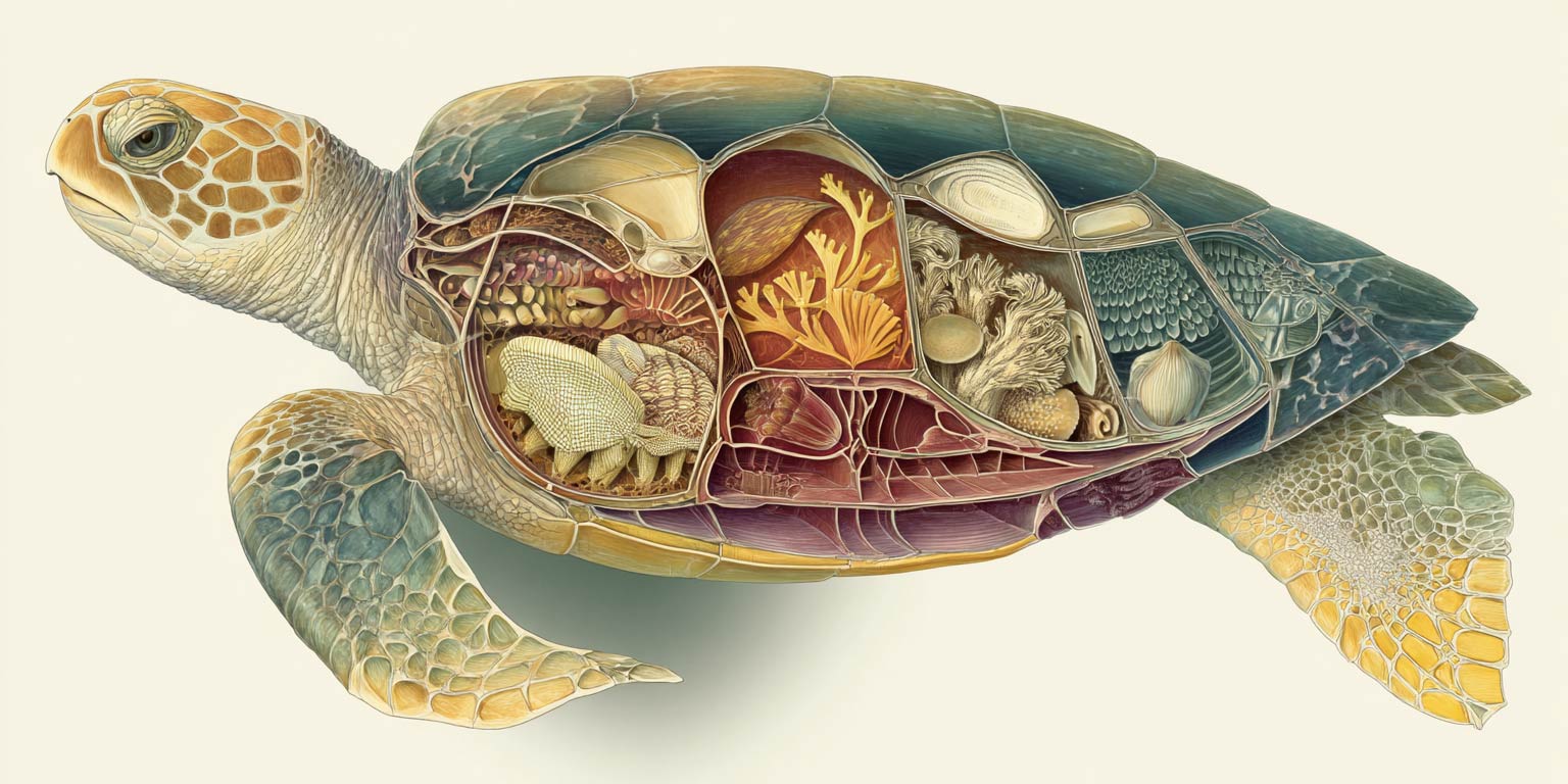 Inside the Sea Turtle's Stomach: Nature's Food Trap
