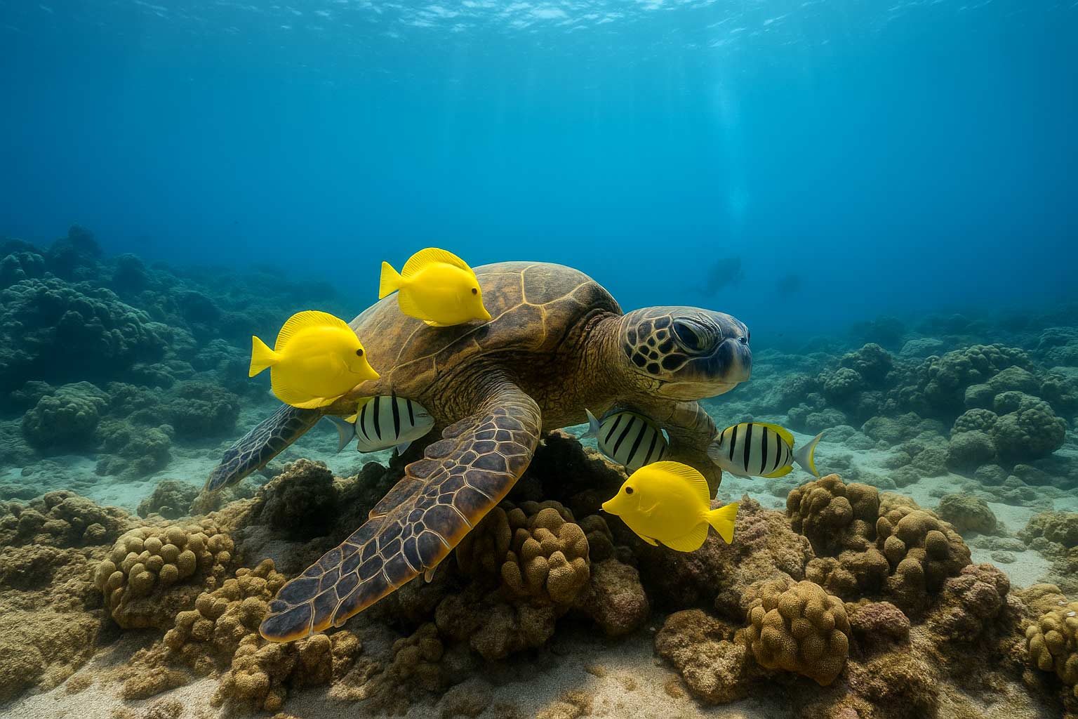 Do Sea Turtles Use Cleaning Stations in Oahu Waters?