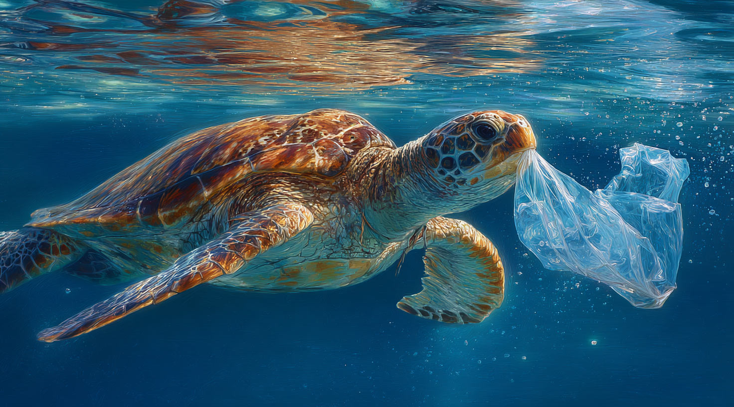 More than 50% of oahu sea turtles have ingested plastic or other human rubbish