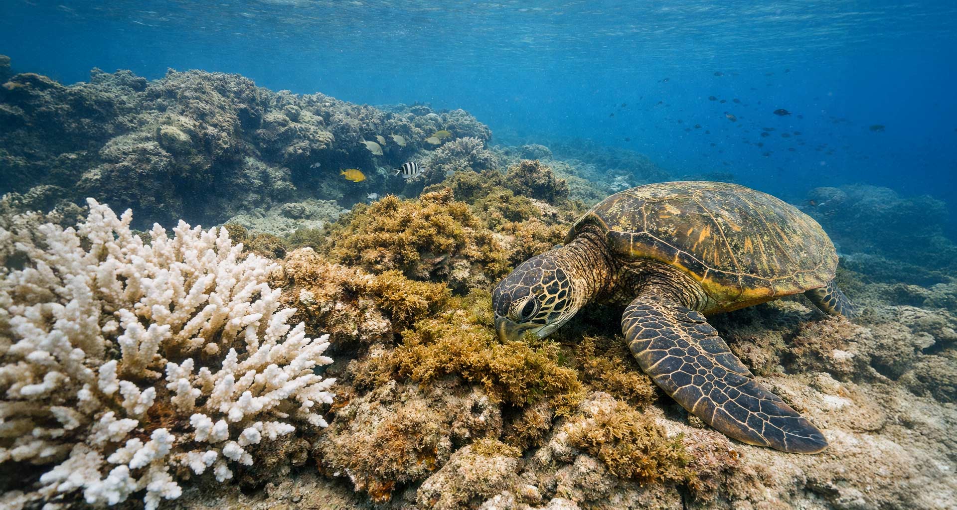 Coral Bleaching in 2026: How Reef Loss Is Changing Turtle Feeding Grounds on Oahu