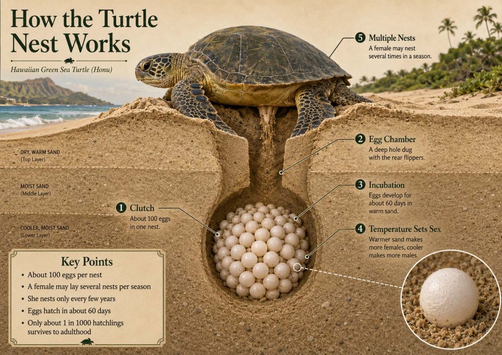 How Many Eggs Do Sea Turtles Lay? Inside A Honu Nest