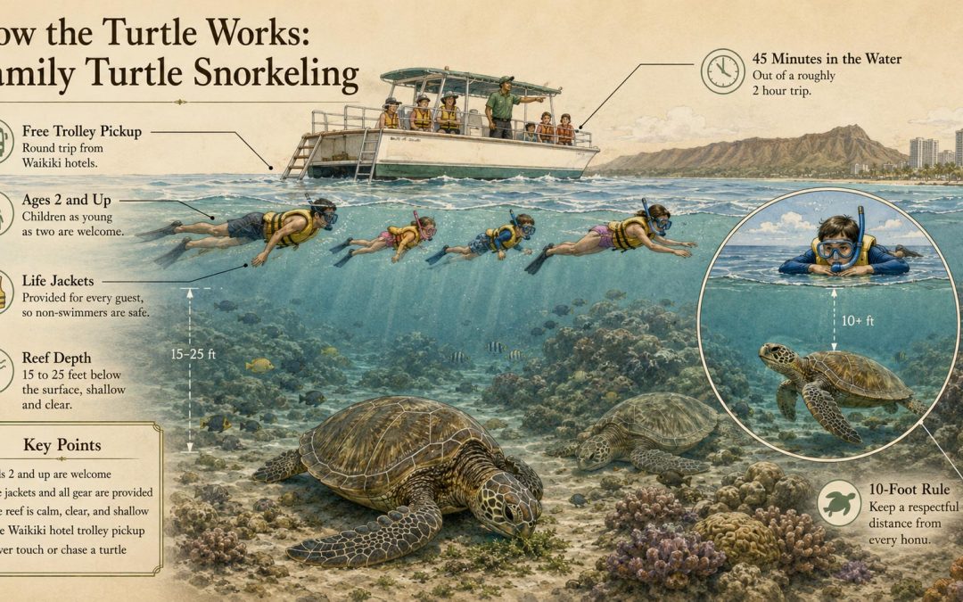 Turtle Snorkeling on Oahu With Kids: A Family Guide