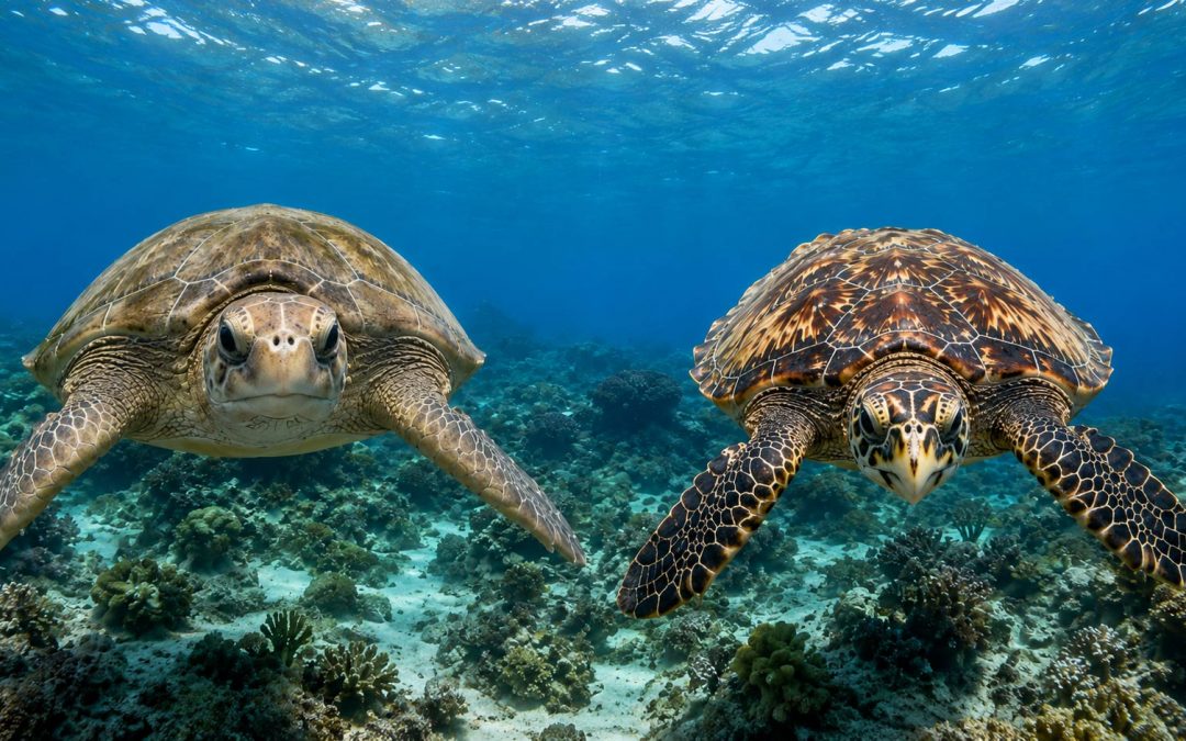 Green Sea Turtle vs Hawksbill: How to Tell Hawaii’s Two Turtles Apart