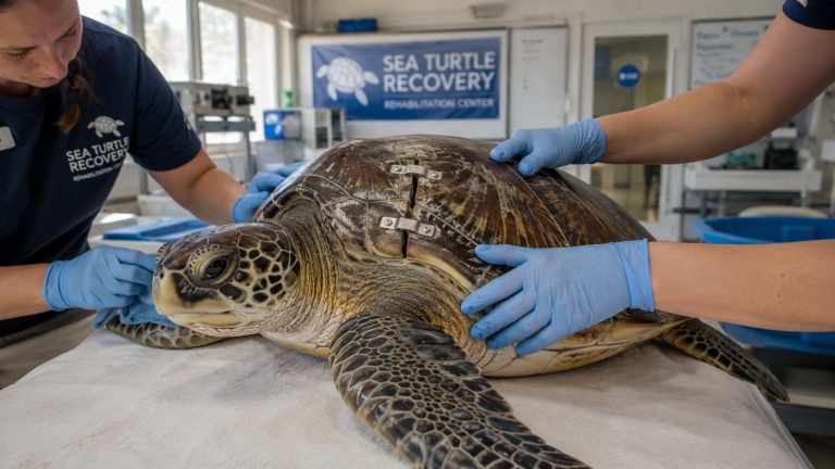 Can a Sea Turtle’s Cracked Shell Heal?